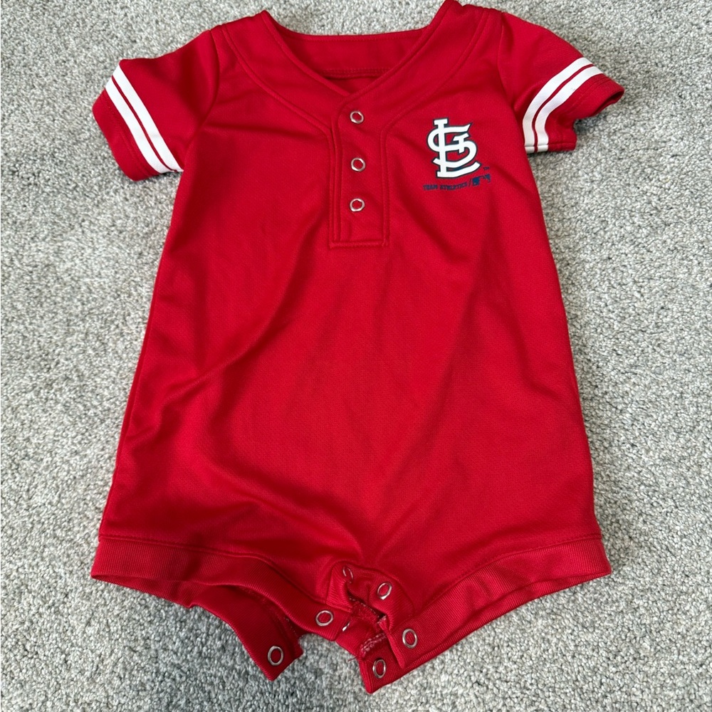 St. Louis Cardinals Red Baby Romper